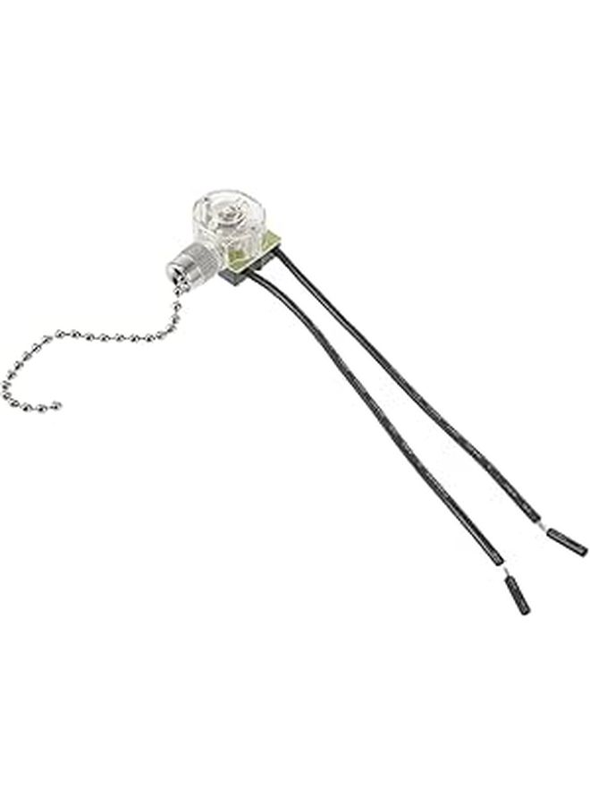 Ceiling Fan Pull Chain Switch 2 Pack 2 Wire 10cm Cord Compatible Ceiling Fan Light Fixtures - Image 1