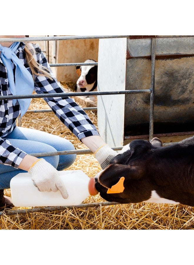 APlayfulBee 2 Quart Calf Nursing Feeding Bottle with a Replacement Nipple, Calves Nursing Milk Feeding Bottle with Handle Livestock Supplie - Image 5