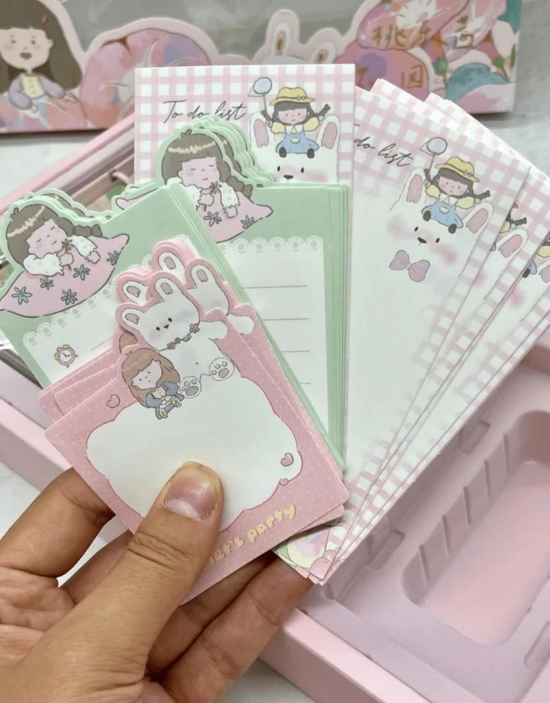 كاغيت جيمي دوكان Paper Ship Shop Lovely Dorothy and Her Garden Pink Full Gift Set Box Set Notebook Bullet Journal Scrapbook