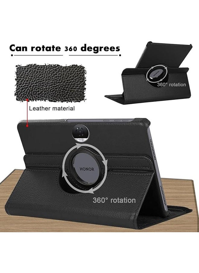General Compatible with Honor Pad 9 12.1 Inch Tablet, PU Leather Case 360° Rotatable Multi-Angle Protection Stand Protective Case for Honor Pad 9  - Image 2