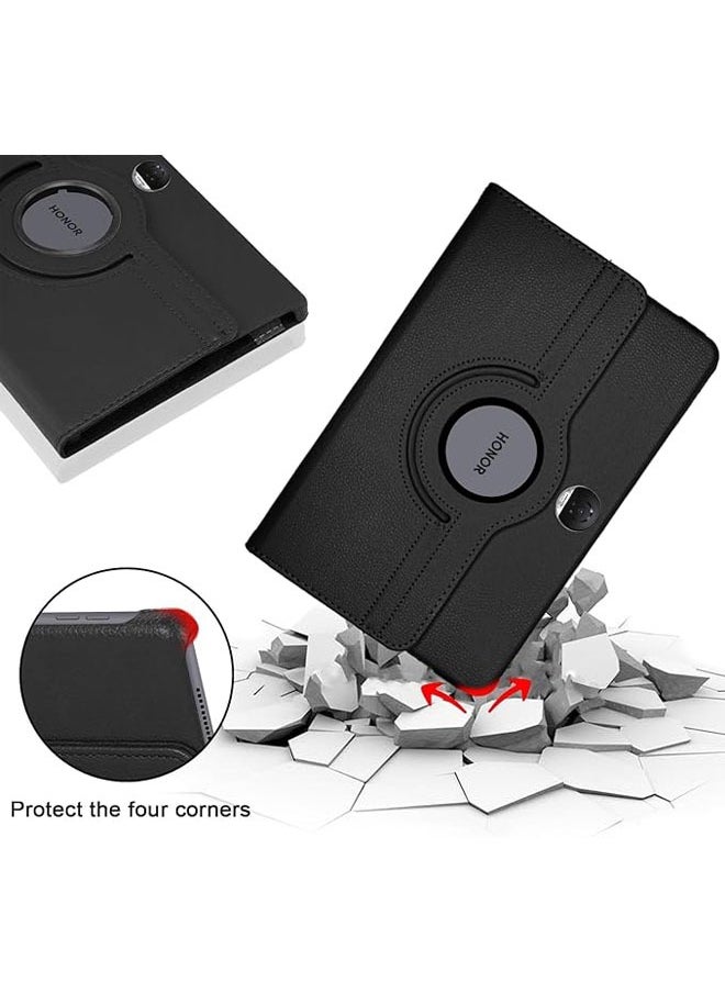 General Compatible with Honor Pad 9 12.1 Inch Tablet, PU Leather Case 360° Rotatable Multi-Angle Protection Stand Protective Case for Honor Pad 9  - Image 4