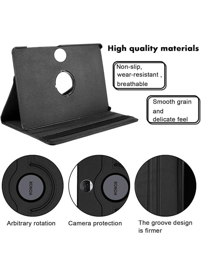 General Compatible with Honor Pad 9 12.1 Inch Tablet, PU Leather Case 360° Rotatable Multi-Angle Protection Stand Protective Case for Honor Pad 9  - Image 3