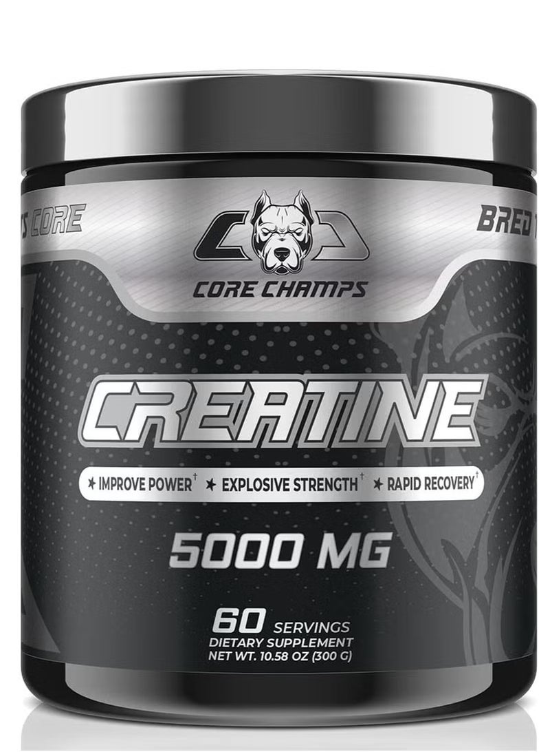 CORE CHAMPS كرياتين كور تشامبس 5000 ملغ 300 غ بدون نكهة 60 حصة - Image 1