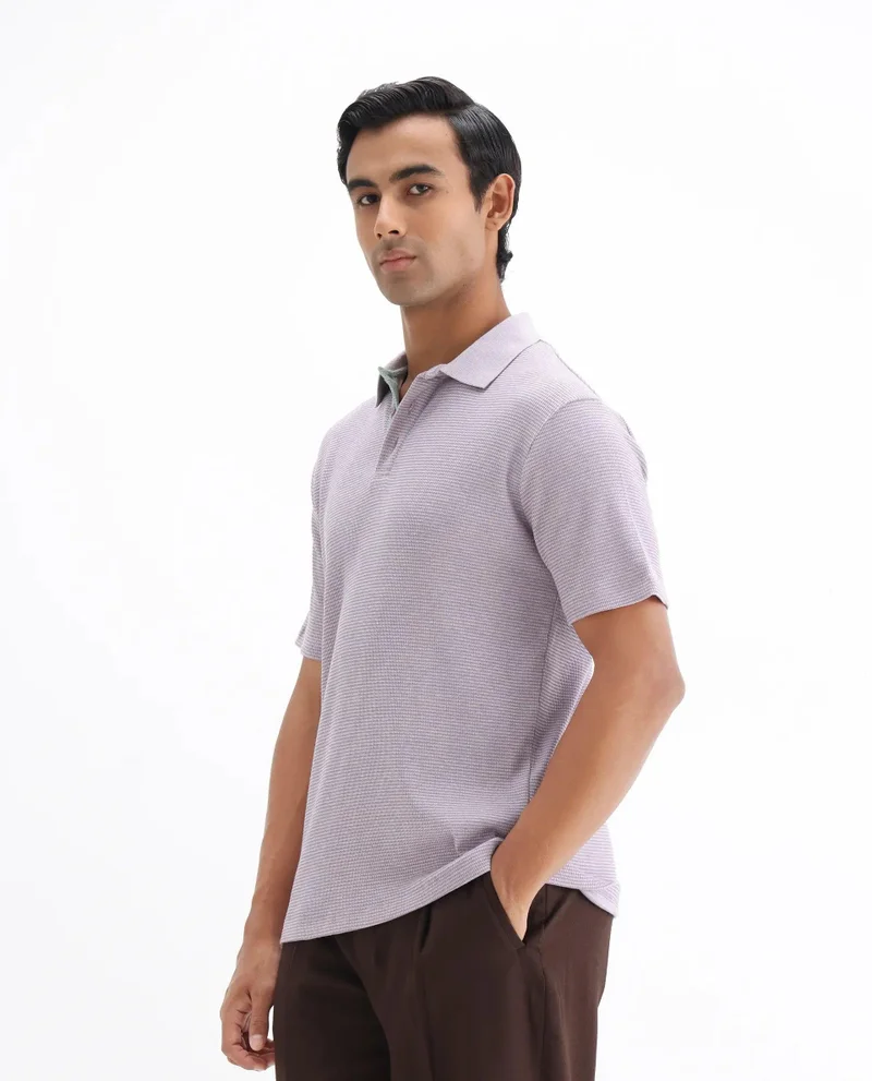 Rare Rabbit Men's Classic Waffle Knit Polo