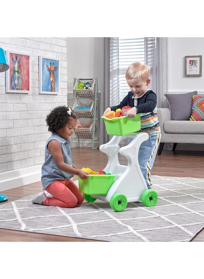 ستيب2 عربة تسوق البلاستيكية  الزدوجة للعب للاطفال - Image 3