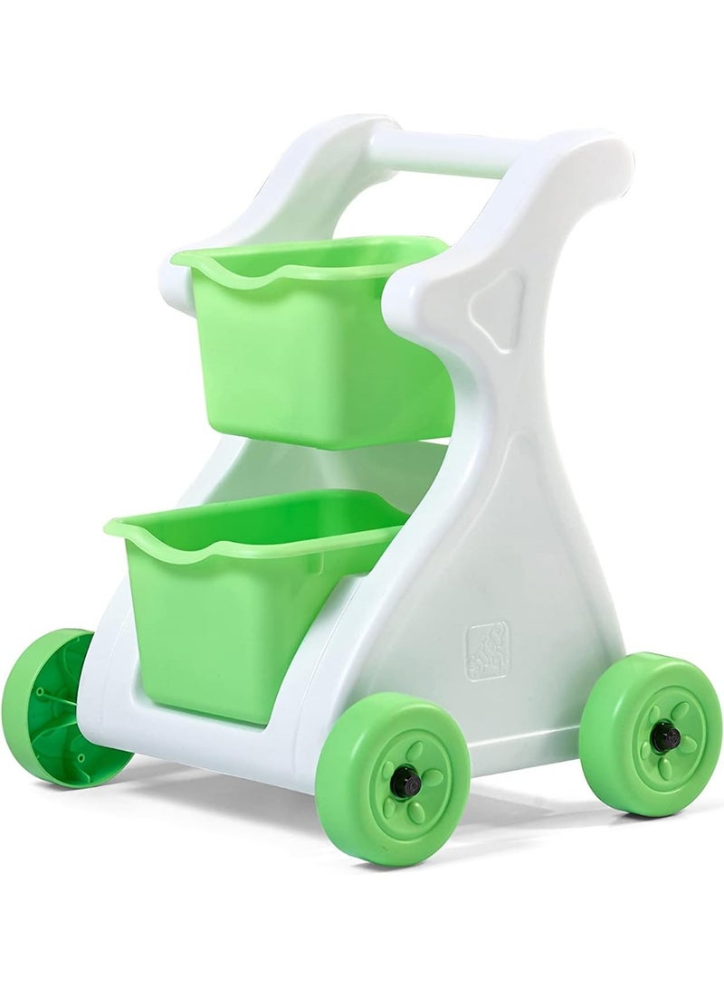 ستيب2 عربة تسوق البلاستيكية  الزدوجة للعب للاطفال - Image 1