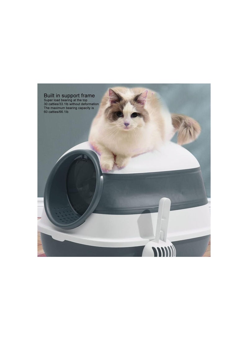 Generic - Self Cleaning Cat Litter Box, Ultraviolet Cleaning Cat Litter Box Furniture with Flip Cover and Cat Litter Shovel Load 66.1lb Odor Control Enclosed Cat Litter Boxes - Image 1