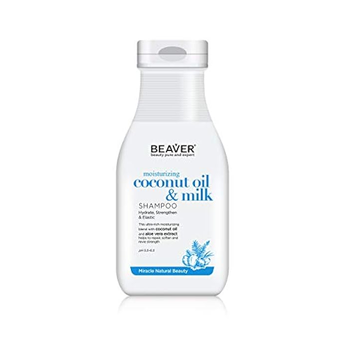BEAVER Moisturizing Coconut Oil & Milk Shampoo 350 ml - Image 1