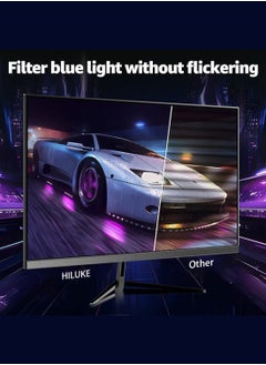HILUKE 32-Inch Curved Gaming Monitor, WQHD 2560x1440, 165Hz Refresh Rate, 1ms Response Time (GTG/MPRT), 2800R Curvature, HDR, FreeSync, 99% sRGB Color Gamut, Low Blue light, HDMI/DisplayPort, VESA support, Tilt Adjustable  - Image 3