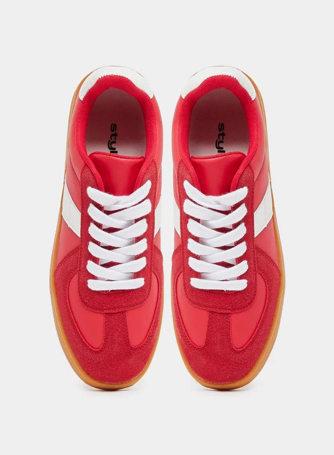 Styli Styli Color Block Retro Gum Sole Sneakers