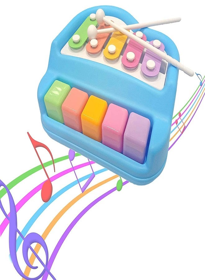 Barretden 2 in 1 Multicolored Key Keyboard Xylophone Piano, Preschool Kids Educational Knock Playing Musical Learning Instruments Toy for Baby Kids Girls Boys - Image 3