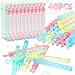 LOAVER 40 Pack Valentines Day Mini Heart Bubble Wands for KidsValentines Day Assorted Pastel Color Bubble Wands Toys for Class Party Exchange Gifts Wedding Goodie Bag Fillers - Image 2