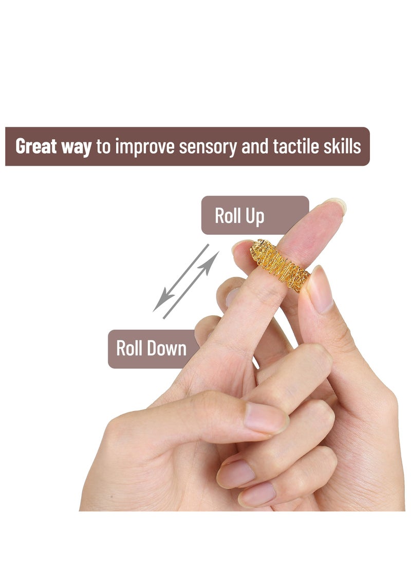 Generic Spiky Sensory Rings, 10 Pack, Stress Relief Fidget Sensory Toys, Fidget Rings, Fidget Ring for Anxiety, Stress Relief Rings, Massager for Fidget ADHD Autism, Silent Stress Reducer Ring  - Image 3