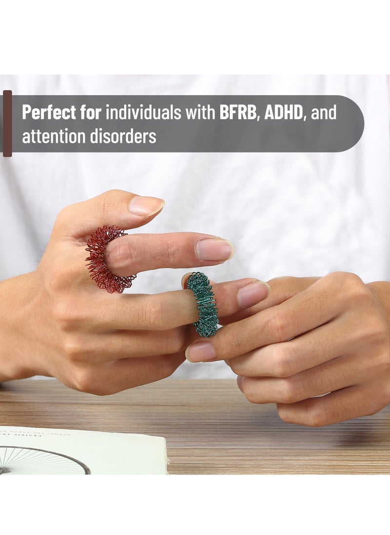 Generic Spiky Sensory Rings, 10 Pack, Stress Relief Fidget Sensory Toys, Fidget Rings, Fidget Ring for Anxiety, Stress Relief Rings, Massager for Fidget ADHD Autism, Silent Stress Reducer Ring  - Image 5