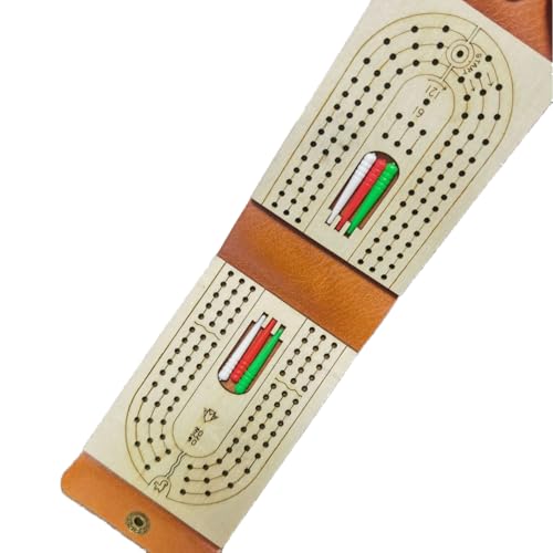 PARAROSE Travel Cribbage Board Game Set Portable Travel Games Includes Storage Space 1 Deck 6 Pegs of Cards and Instructions Classic Family Cribbage Game Ideal for Family Fun and Entertaining - Image 5