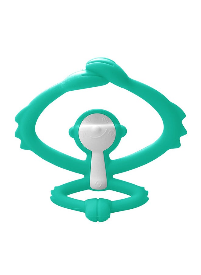 Mombella - Hugging Monkey Teether Toy | BPA-Free Silicone | Safe & Hygienic Teething Toy | Soft & Flexible Design | 3-6 Months | Dimensions: L 7.4 x W 6.4 x H 6.5 cm - Image 1