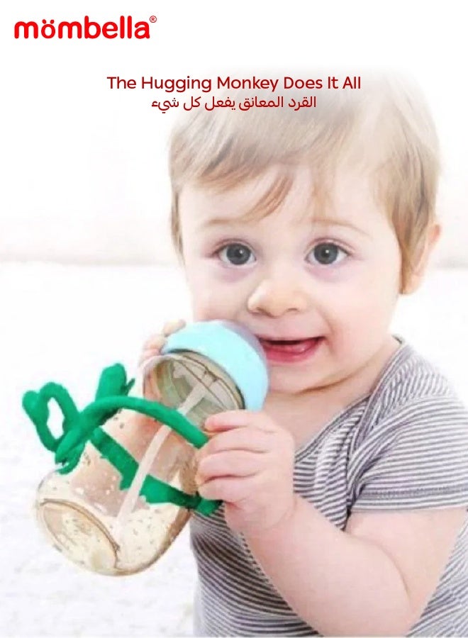 Mombella Hugging Monkey Teether Toy | BPA-Free Silicone | Safe & Hygienic Teething Toy | Soft & Flexible Design | 3-6 Months | Dimensions: L 7.4 x W 6.4 x H 6.5 cm - Image 3