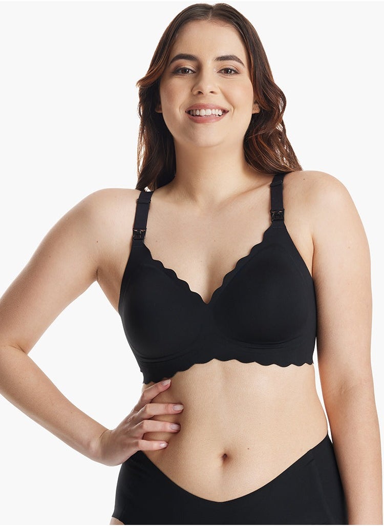 Momcozy Nursing Bras for Breastfeeding YN46 Jelly Strip Support Comfort Maternity Bra Seamless Soft Wirefree Pregnancy Bra  - Image 1