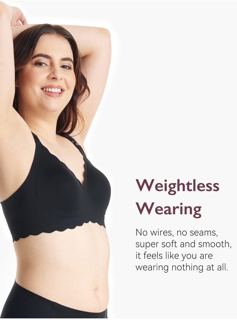 Momcozy Nursing Bras for Breastfeeding YN46 Jelly Strip Support Comfort Maternity Bra Seamless Soft Wirefree Pregnancy Bra  - Image 2
