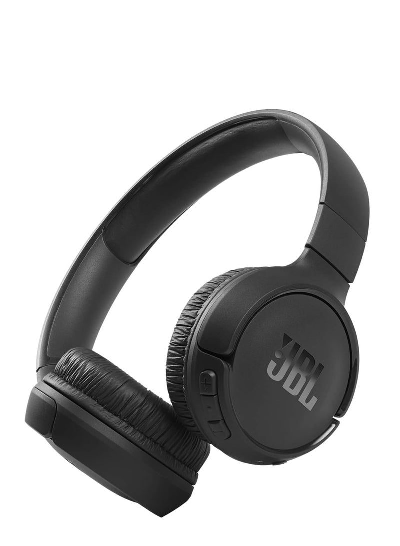 JBL Tune 510Bt Wireless On-Ear Headphones - Pure Bass - 40H Battery - Speed Charge - Fast Usb Type-C - Foldable Black  - Image 1