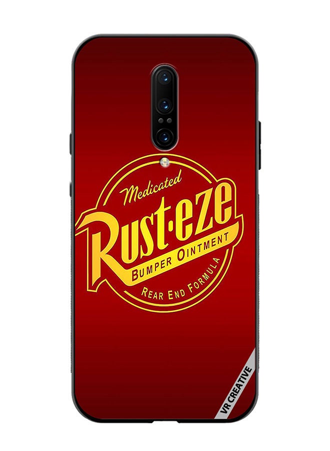 VR CREATIVE Protective Case Cover For OnePlus 7 Pro Rust Eze Rear End Formula Design Multicolour - Image 1