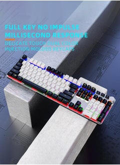 RGB Anti-ghosting Mechanical Keyboard, Tactile Blue Switches, Adjustable Knob for Keyboard Brightness, 108 Keys Gaming Keyboard, 3 Mode (Black) - pzsku/Z9726E6A99090BE36CB3CZ/45/1740999665/3690be0b-ca7a-4708-9da2-5159ad36fc5c