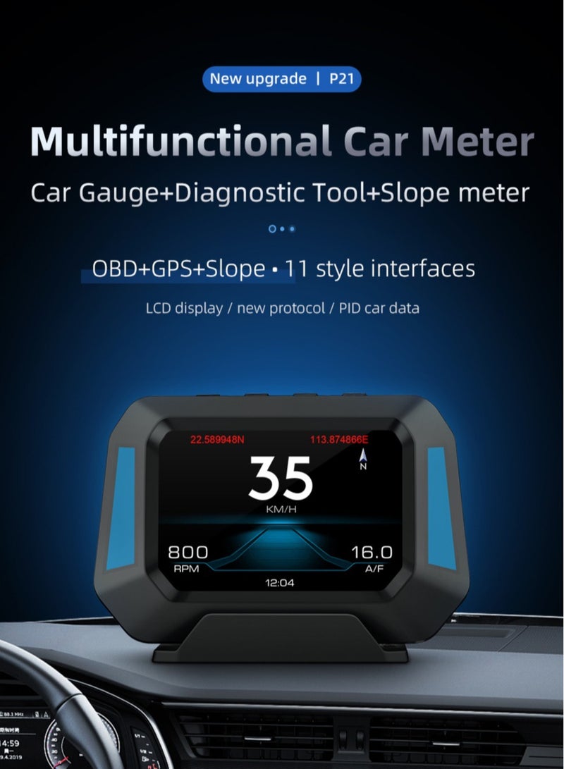 GULFLINK GULFLINK Head Up Display HUD Vehicle Speed Meter P21. - Image 2