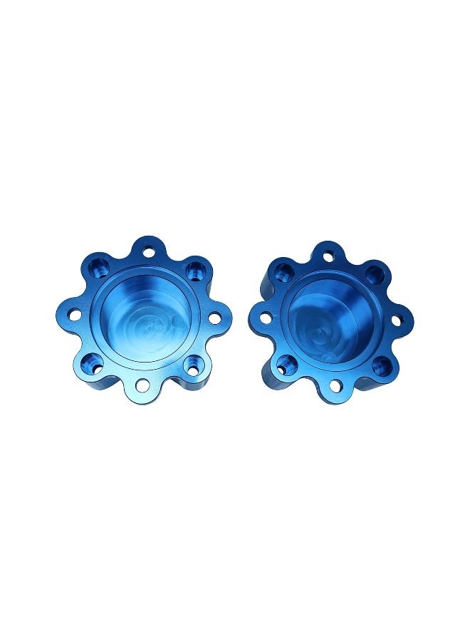 Ebiker 2 PCS Rear Wheel Hub Centric Spacers 50mm - Strong Lightweight 6061-T6 Anodized for Stability & Safety - Gloss Blue for Yamaha Raptor 700 700R 2006-2021 - Image 4
