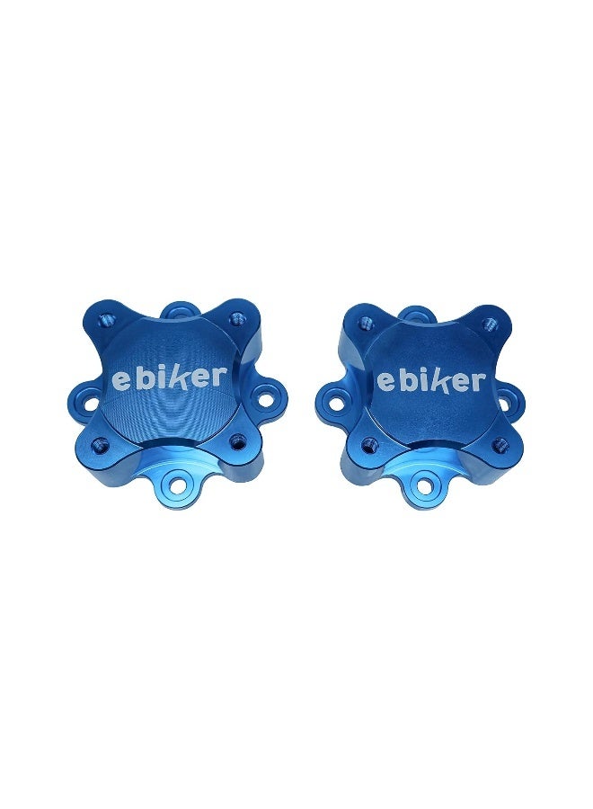 Ebiker 2 PCS Rear Wheel Hub Centric Spacers 50mm - Strong Lightweight 6061-T6 Anodized for Stability & Safety - Gloss Blue for Yamaha Raptor 700 700R 2006-2021 - Image 2