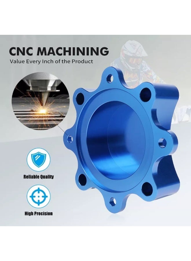Ebiker 2 PCS Rear Wheel Hub Centric Spacers 50mm - Strong Lightweight 6061-T6 Anodized for Stability & Safety - Gloss Blue for Yamaha Raptor 700 700R 2006-2021 - Image 5