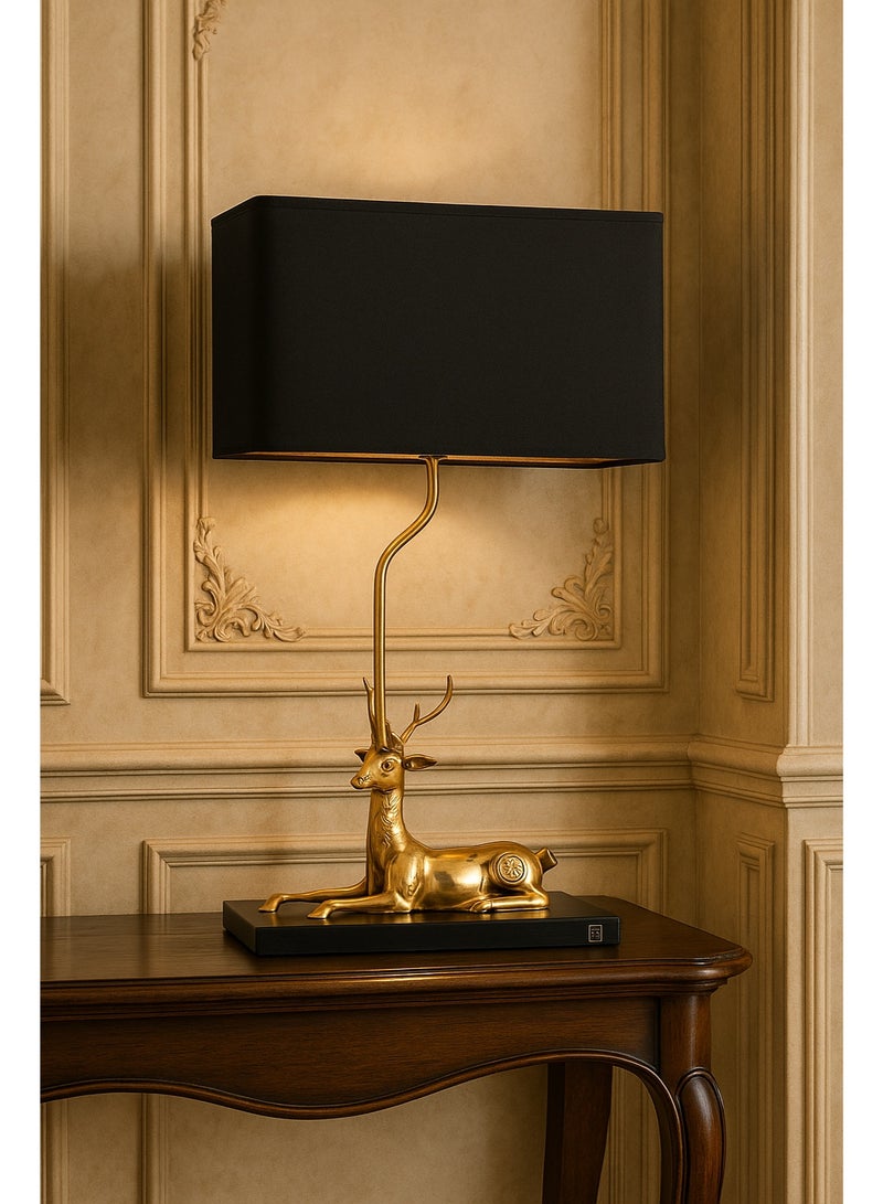 Roza lighting Black Golden Gazzelle Table Lamp - Image 4