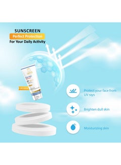 7 Days Sunscreen Spf 50 Pa++++ Lightweight With Multivitaminsno White Cast Broad Spectrum For Women & Men 50G  - Image 3