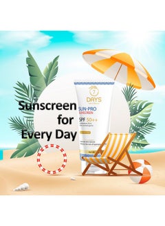 7 Days Sunscreen Spf 50 Pa++++ Lightweight With Multivitaminsno White Cast Broad Spectrum For Women & Men 50G  - Image 2