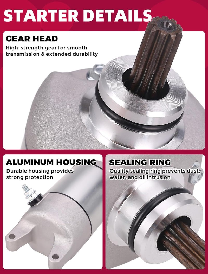 OLIFANT 12V 1.4kW Metal Starter for Kawasaki Brute Force 650/750 and Teryx Models - Image 4