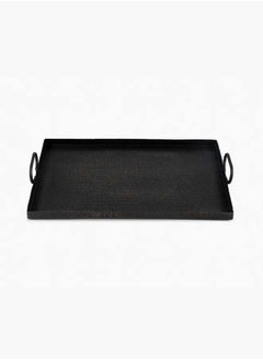 Rectangular Black Tray With Handle