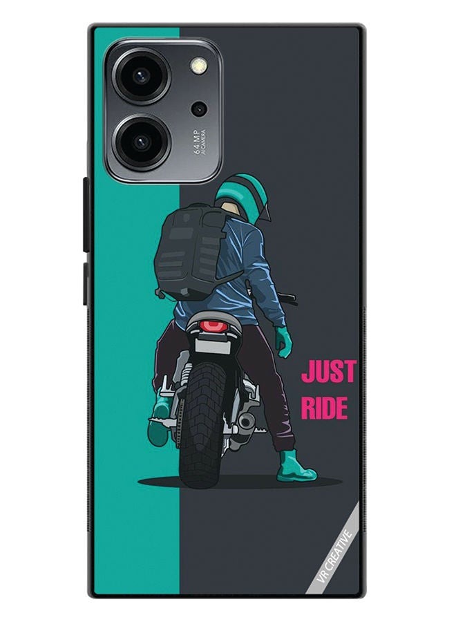 VR CREATIVE Protective Case Cover For Honor 80 SE Just Ride Design Multicolour - Image 1