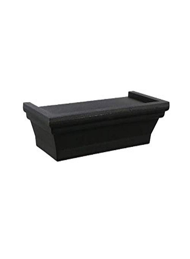 Greenbrier Black Floating Shelf, 8.625 inches x 4 inches x 1.5 inches - Image 2