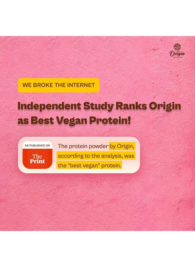 ORIGIN NUTRITION 100% Natural Vegan Plant Protein Powder, Multi Flavour Pack (Chocolate, Strawberry, Vanilla And Coffee Caramel)  - Image 2