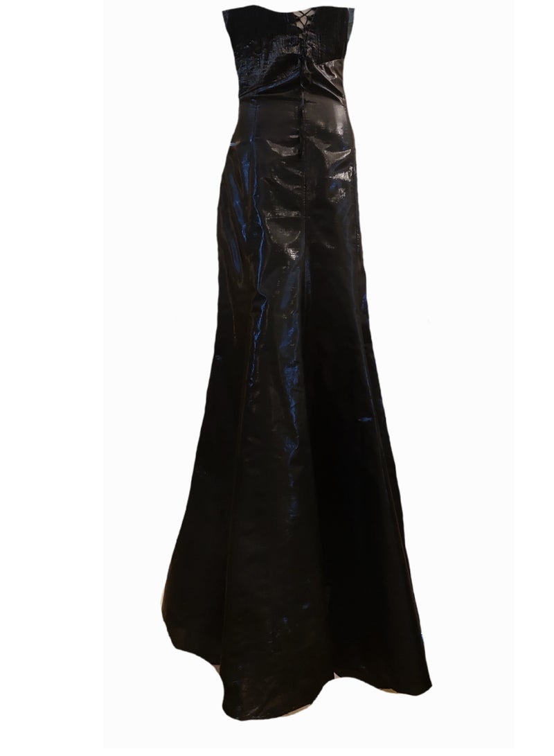 Women Mermaid Big Bow Soiree occassions Party Dress with stones  - Image 5
