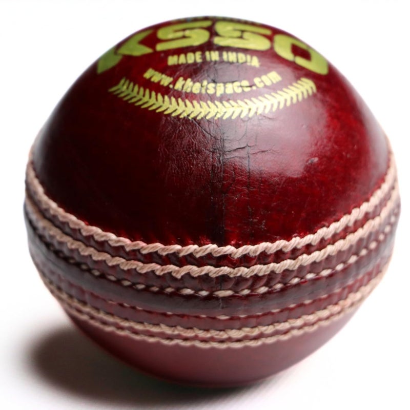 KHELSPACE KS‑50 Leather Cricket Ball – Premium Hand Stitched, Long Lasting, Suitable for Club Matches & Professional Training - Image 4
