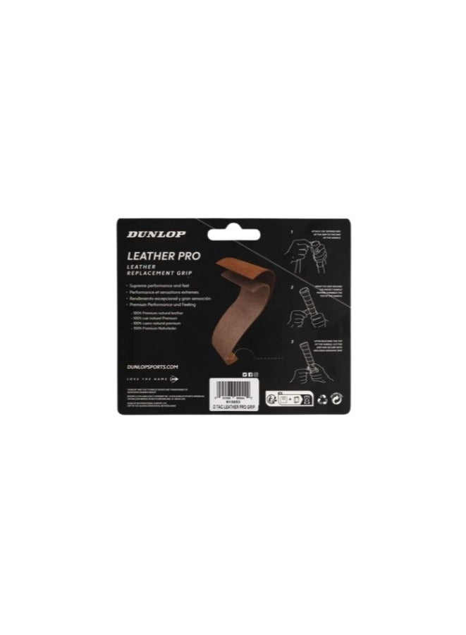 DUNLOP Leather Pro Replacement Over Grip  Size: NS   Color: Brown - Image 2