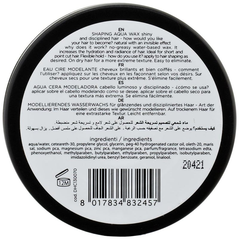 Diego Dalla Palma Shaping Aqua Hair Wax - Tames And Makes The Hair Manageable - Increases Hydration And Adds Shine - Perfect For Short And Layered Cuts - Get Textured And Tousled Looks - 3.4 Oz - Image 4