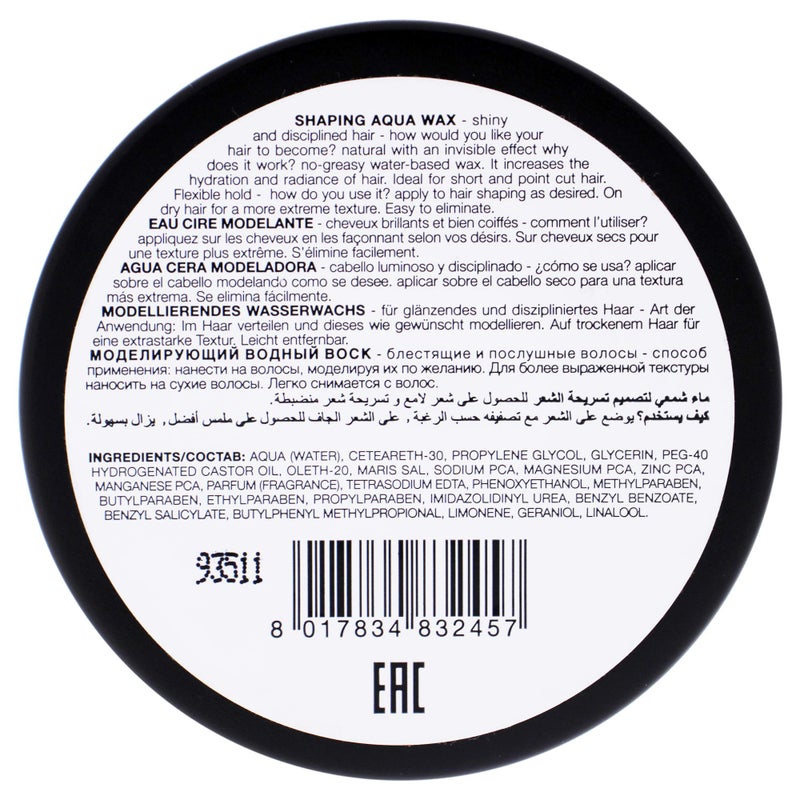 Diego Dalla Palma Shaping Aqua Hair Wax - Tames And Makes The Hair Manageable - Increases Hydration And Adds Shine - Perfect For Short And Layered Cuts - Get Textured And Tousled Looks - 3.4 Oz - Image 3