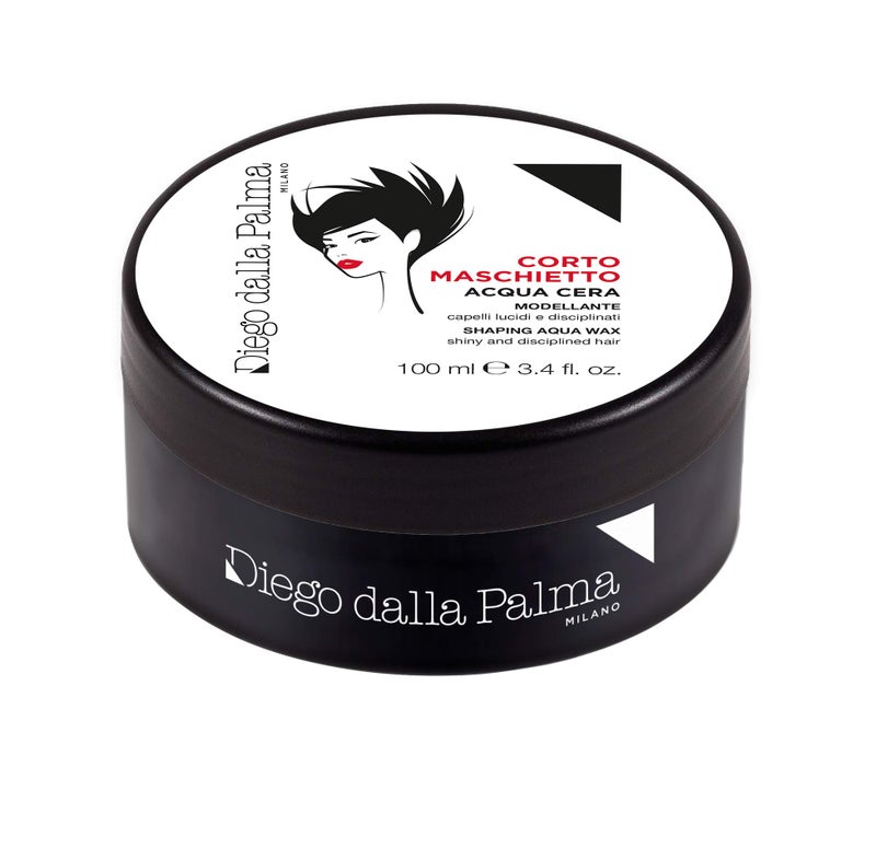Diego Dalla Palma Shaping Aqua Hair Wax - Tames And Makes The Hair Manageable - Increases Hydration And Adds Shine - Perfect For Short And Layered Cuts - Get Textured And Tousled Looks - 3.4 Oz - Image 1