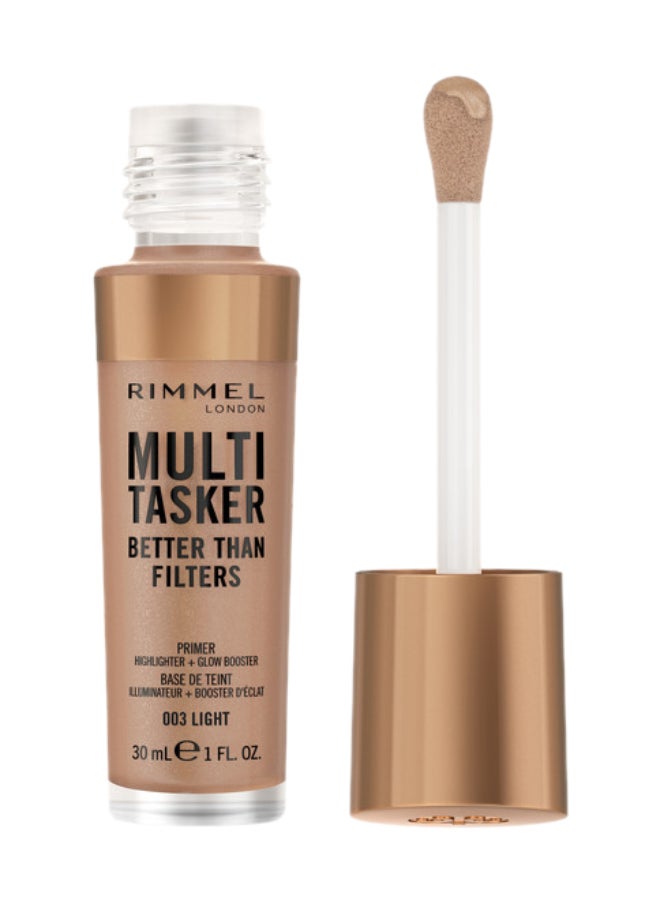 RIMMEL LONDON برايمر للوجه ومعزز للتوهج وهايلايتر متعدد المهام أفضل من المرشحات - 003 - فاتح 30 مل  - Image 1