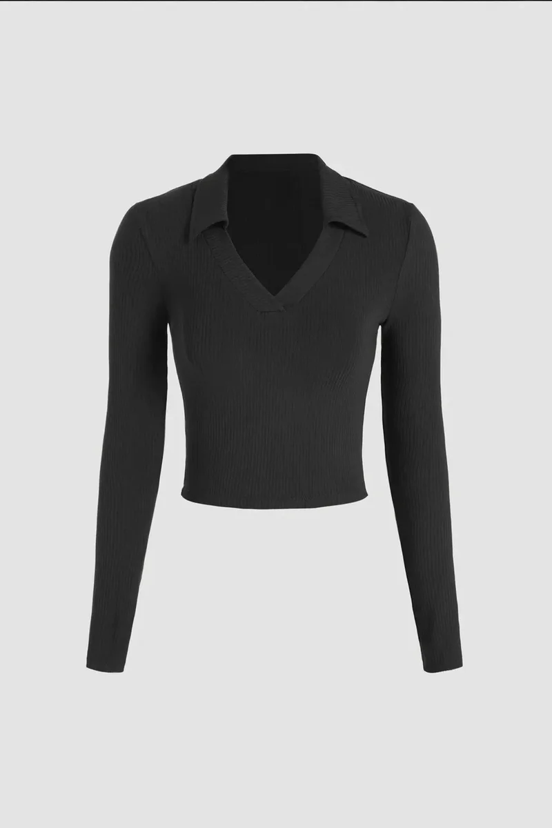 Hiccup V-Neck Basic Top