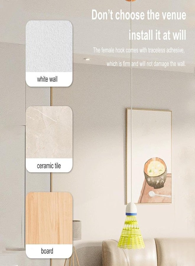 Optifit® Badminton Rebound Trainer Toy, Hanging Badminton Trainer with String, Badminton Racket Swing Trainer, Bouncing Back Self-Playing Line Trainer for Kids - Image 5