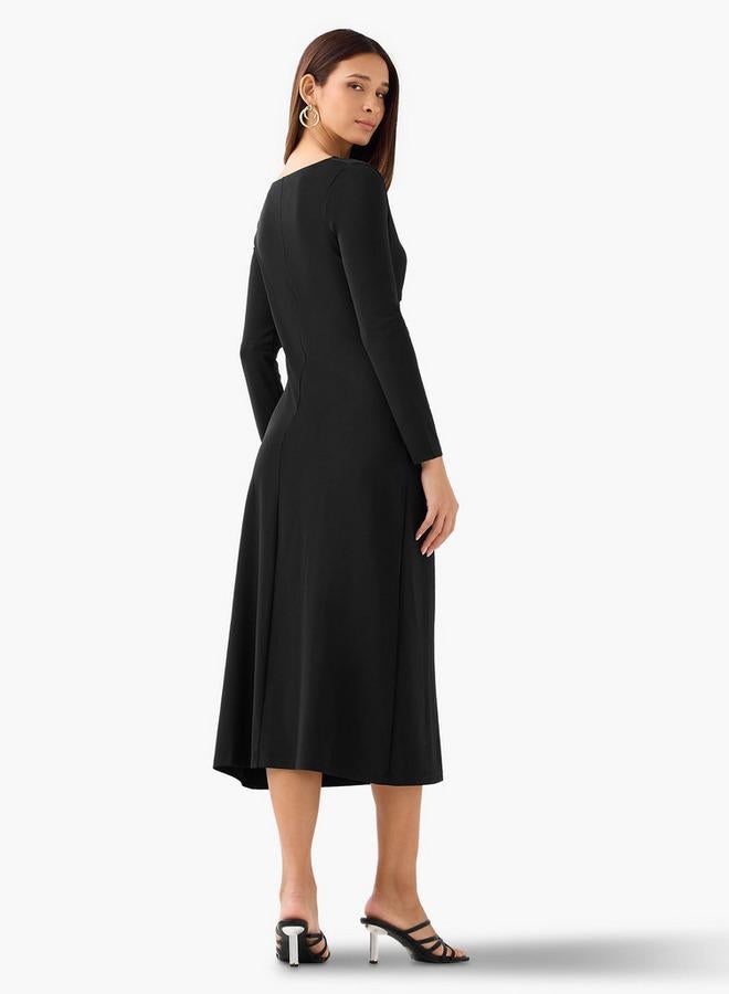 2Xtremz Midi A-line Dress with Cowl Neck - Image 3