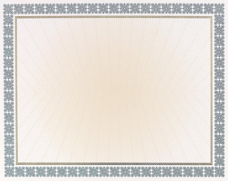 Great Papers! Westminster Blue Metallic and Gold Foil Certificates, 8.5"x11", 15 Count (963024) - Image 1