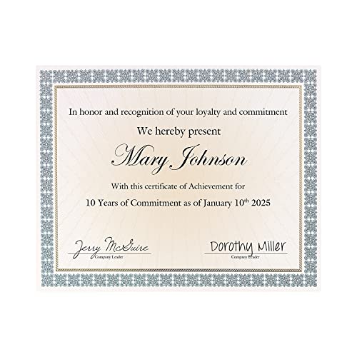 Great Papers! Westminster Blue Metallic and Gold Foil Certificates, 8.5"x11", 15 Count (963024) - Image 3